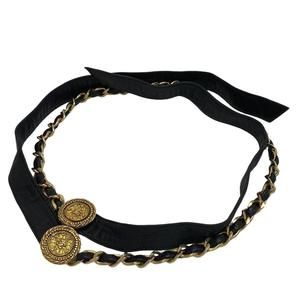 CHANEL Cocomark belt black ladies